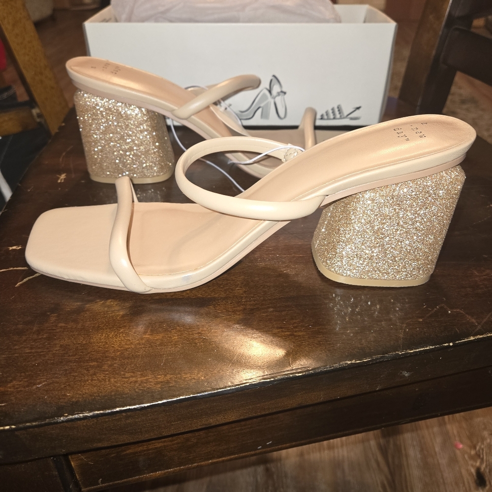 TAN Miley Mule Heels
